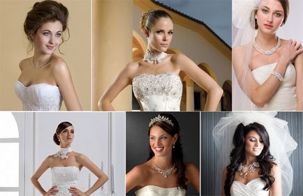 Как да изберете бижута за сватбена рокля - съвети и снимки