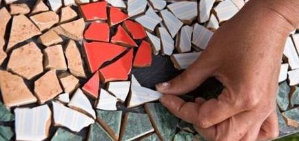 Мозайка в страната със собствените си ръце, снимка мозайка идеи декор