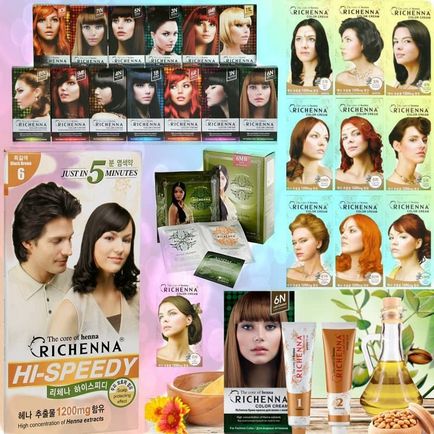 За цветове rietschen на Корея прегледи на корейски мастило за richenna коса (Korean боя за коса) За цветове rietschen на Корея прегледи на корейски бои за коса richenna