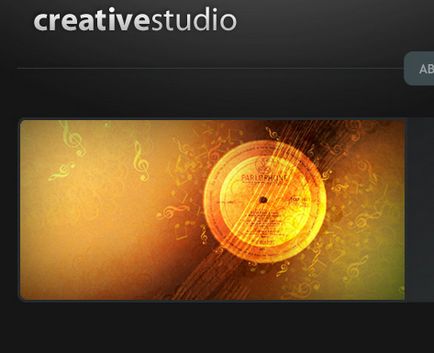 Начертайте шаблон за сайта на Creative Studio (по образец) Начертайте шаблон за сайта на Creative Studio