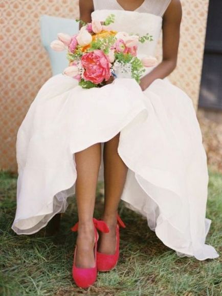 Сватбени обувки 2017-2018 (109 изображения) бели обувки за сватба за булката, ниски токчета за