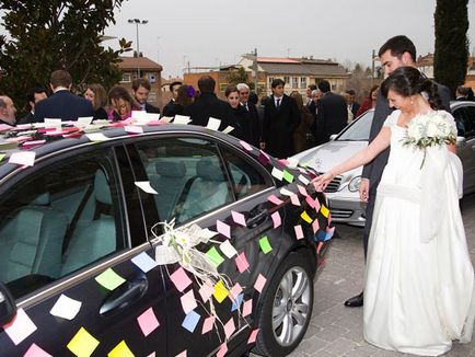 Декорация за сватбена кола със съвети си ръце и оригинални решения