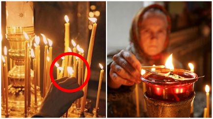 Палят свещи в правото на църква! Не позволявайте на себе си да влезе в беда!