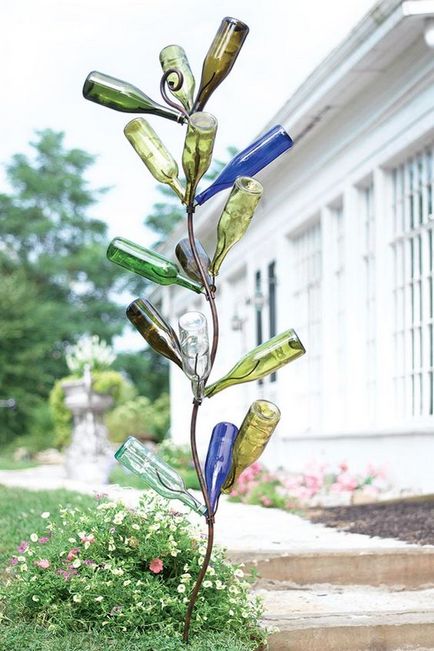 113 Идеи за артикули, изработени от стъклени бутилки с ръцете си в снимката