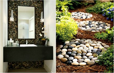 17 Стръмните идеите на естествен камък в проектирането на къщата и градината