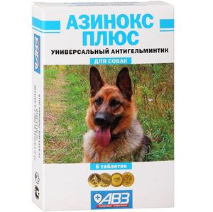 Azinoks плюс за кучета и основните свойства на назначаването, инструкции за употреба