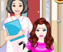 Барби рокля, грим, коса и маникюр да играят онлайн безплатно Игри за момичета