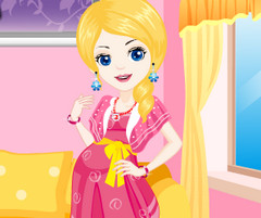 Барби рокля, грим, коса и маникюр да играят онлайн безплатно Игри за момичета