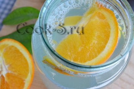 Birch сок - запазване с лимон и портокал - стъпка по стъпка рецепта със снимки, консервиране