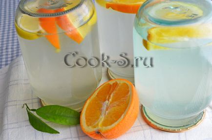 Birch сок - запазване с лимон и портокал - стъпка по стъпка рецепта със снимки, консервиране