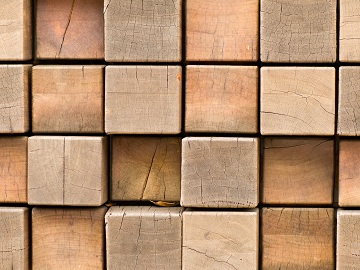 Дървени греди, стандартни размери и други характеристики на материала, използван за