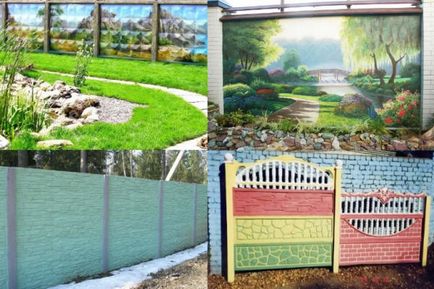 Как да рисувате бетонната ограда по-добре