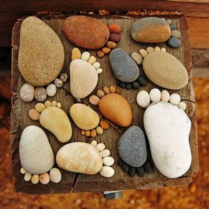 Какво може да бъде направено от морски камъни и речни камъчета идеи за интериор и градина парцел