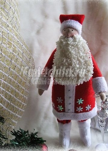 Дядо Мраз с ръцете си - майсторски клас, снимки и идеи