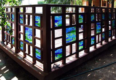 Декорация ограда с ръцете си в страната и фото идеи