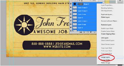 Направи визитка в Photoshop