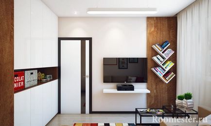 стая дизайн за един млад човек в модерен стил - интериор снимка