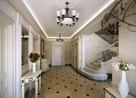 Дизайн вила - интериор хол, баня, коридор