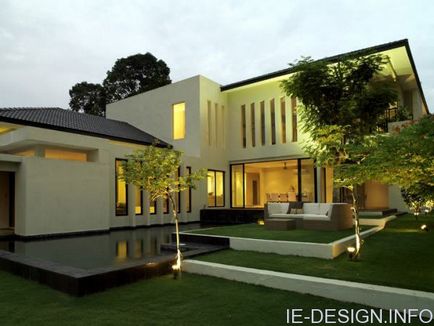 Lotus Къща - модерна жилищна архитектура, модерен интериорен дизайн, стаи, спални, кухни