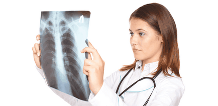 Рентгенография на гръдния кош светлина - какво е необходимо и какво показва