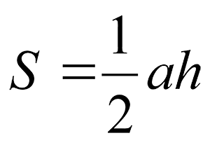 Формулата за намиране областта на равностранен триъгълник онлайн