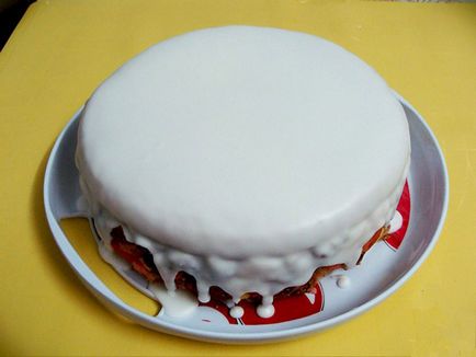 Торта пудра - вкусна и гладко покритие