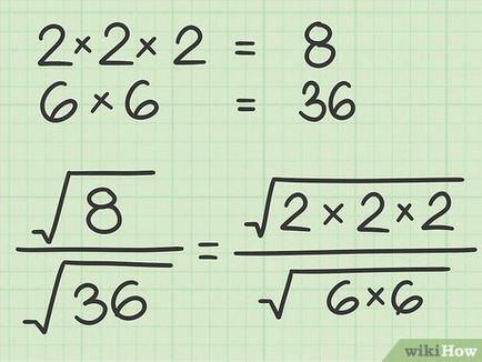 Как да се раздели квадратни корени
