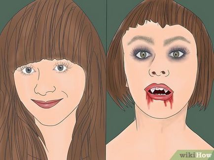 Как да се прилага грим вампир