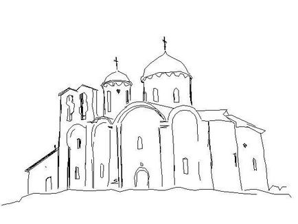 Как да се направи църква, храм, етапи катедрала молив