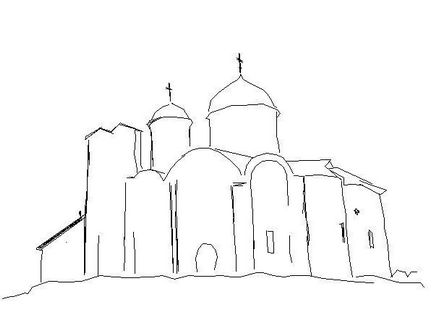 Как да се направи църква, храм, етапи катедрала молив