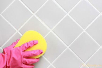 Как да се чисти на плочките в банята и от вар сапун табелка