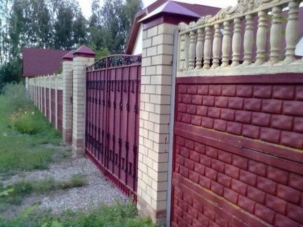 Как да рисувате бетонната ограда с ръцете си