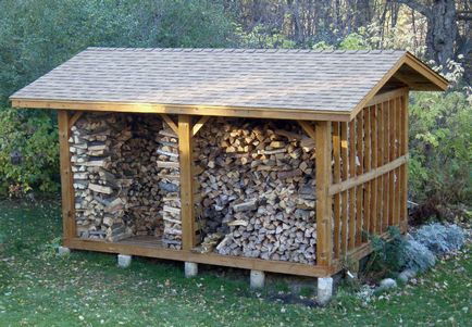 Как да се изгради една барака за дърва на вилата