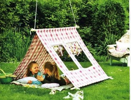 Как да се изгради една палатка с ръце водещите си деца