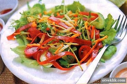 Как да се намали зеленчуци за салата