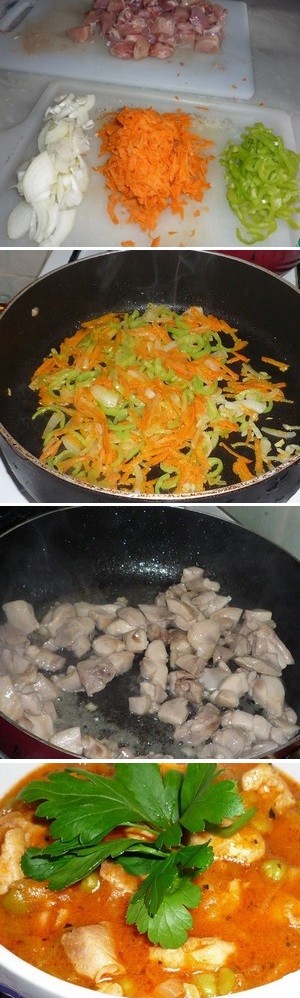 Как да се готви яхния от пиле (рецепта)
