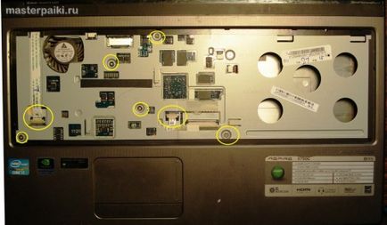 Как да се разглобява и почистване на лаптоп Acer Aspire 5750g собствените си ръце, запояване майстор