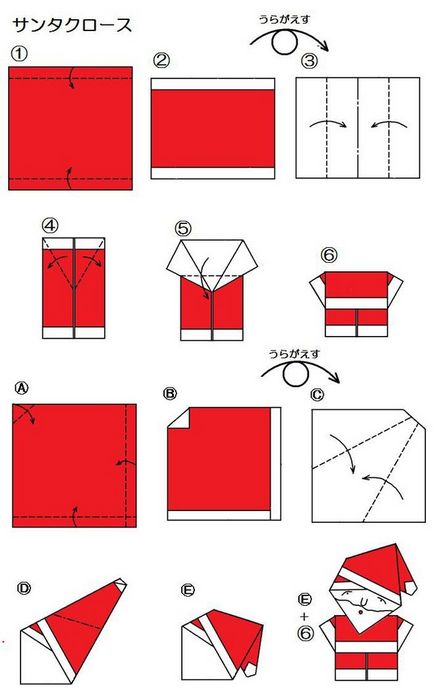 Как да си направим Дядо Коледа от хартия