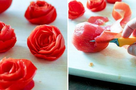 Как да си направим домати розетка или друго цвете