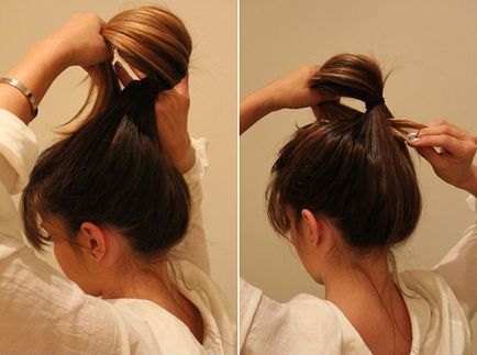 Как да направите красива сноп от косата на главата в продължение на 5 минути, идеите за най-нелеп, списание