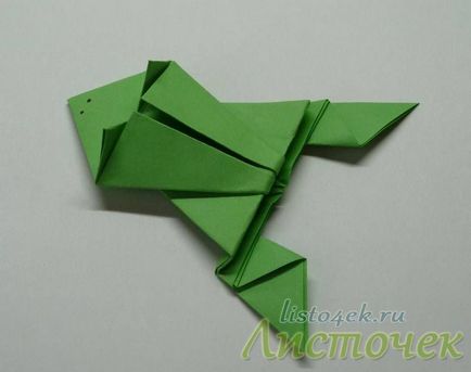 Как да си направим скокове жаба от хартия, лист хартия