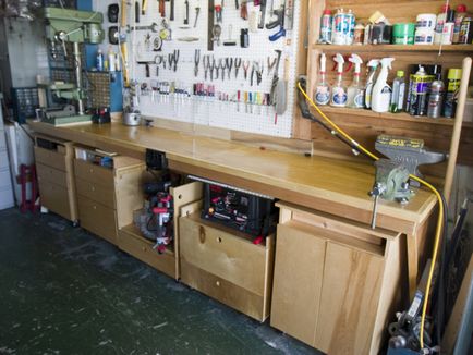 Как да си направим работна маса в гаража с ръцете си дизайн предлага инструкции стъпка по стъпка, снимки