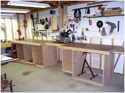 Как да си направим работна маса в гаража с ръцете си дизайн предлага инструкции стъпка по стъпка, снимки