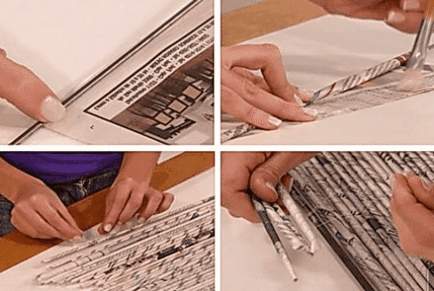 Как да си направим хартиени щори с ръцете си от тапета и плата