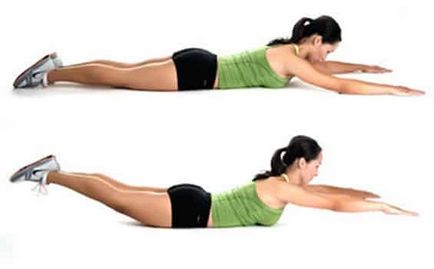 Как да премахнете мазнините от гърба на жена прости упражнения
