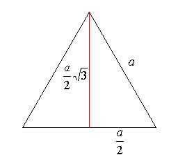 Как да намерите областта на равностранен триъгълник основната формула