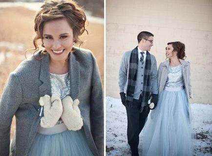 Как да изберем сватбена рокля и зимни снимки