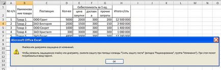 Как да защитим отделни клетки, като редактирате Excel 2007-2010