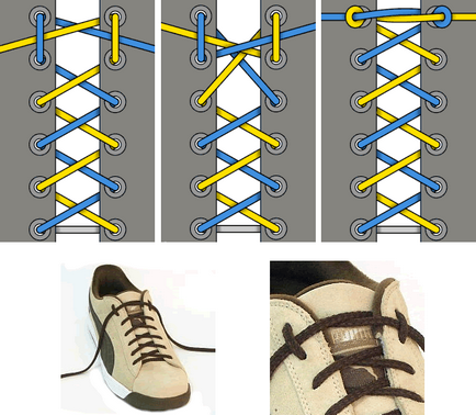 Как да завърже връзките на обувките без лък