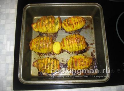Картофи запечени с кашкавал - готвене за мъже